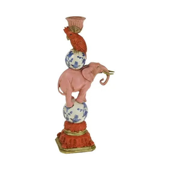 Wholesale Bird-on-Elephant Candle Holder